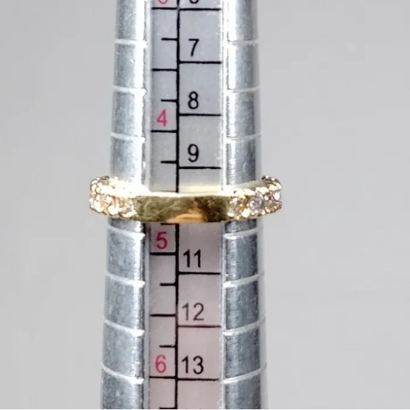 Dazzling natural 1 Ct diamonds champagne colors on 18k YG Ring size 5 - Picture 14 of 17